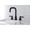 Kingston Brass FSC8930DKL Kaiser Widespread Bathroom Faucet W/Brass Pop-Up, Matte Blk FSC8930DKL - alternate 4